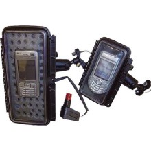 Šildomas mobilaus telefono / GPS dėklas